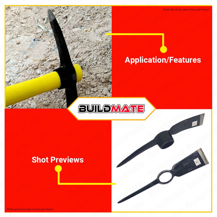 BUTTERFLY TAIWAN Pick Mattock Blade Head Only 4-1/2lbs #P406 •BUILDMATE•