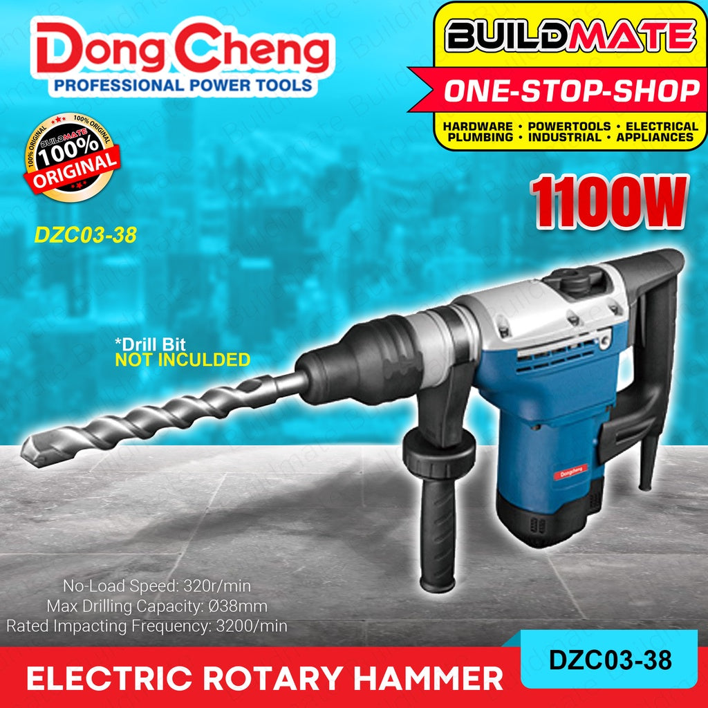 DONG CHENG Electric Rotary Hammer 1100W DZC03 38 BUILDMATE