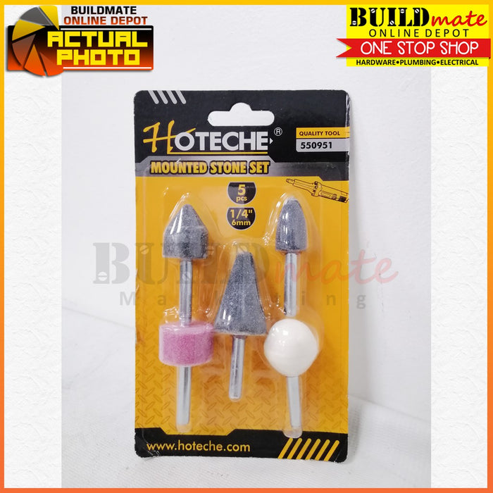 Hoteche 5PCS/SET Mounted Stone 1/4" 6mm 550951 •BUILDMATE•