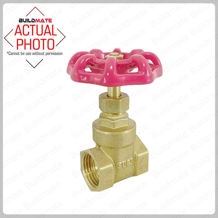 SUGI Brass Gate Valve 1/2"•BUILDMATE•