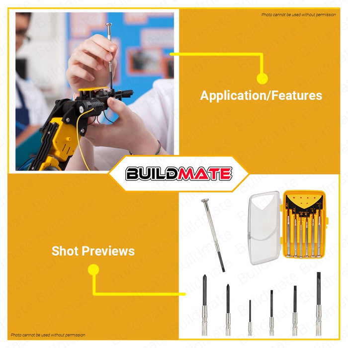 HOTECHE Precision Screw Driver Screwdriver Set 6 PCS/SET HTC-24200 •BUILDMATE•