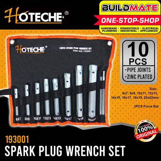 Hoteche 10 pcs Spark Plug Wrench Wrenches Set HTC-193001 •BUILDMATE•