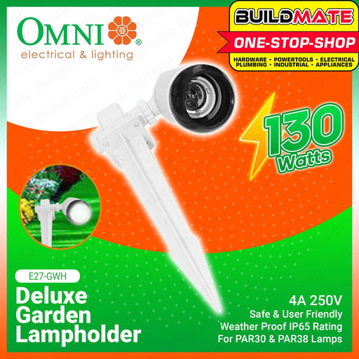 OMNI Deluxe Garden Lampholder Lamp Holder Ash Gray E27-GWH •BUILDMATE•