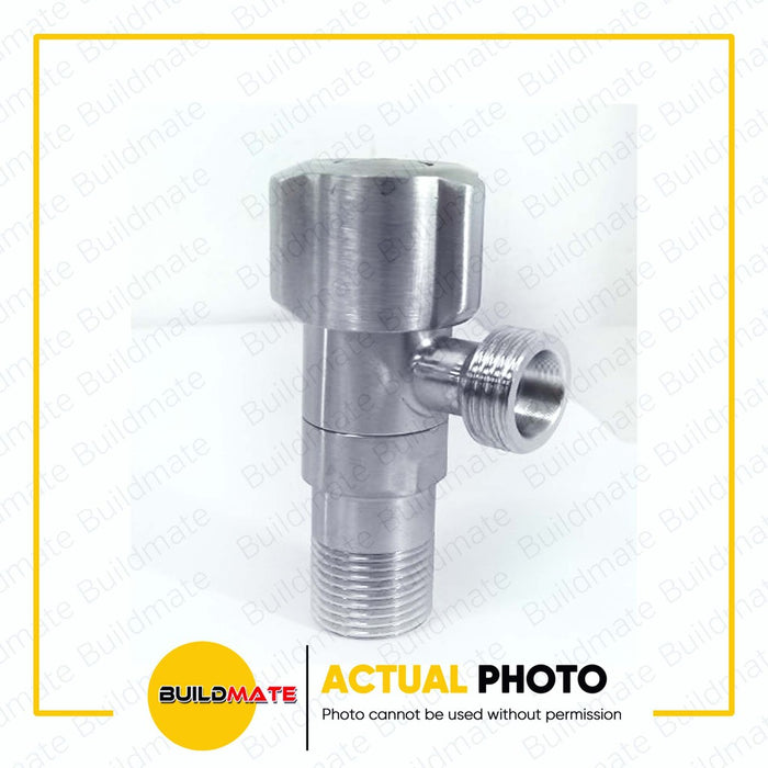 S.G.C. Rotate Angle Valve 360° Stainless Steel 1/2" x 1/2" 8022 •BUILDMATE•