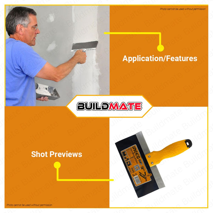INGCO Flexible Drywall Taping Knives Rustproof Blade 8" 200mm | 10" 250mm Super Select HT2