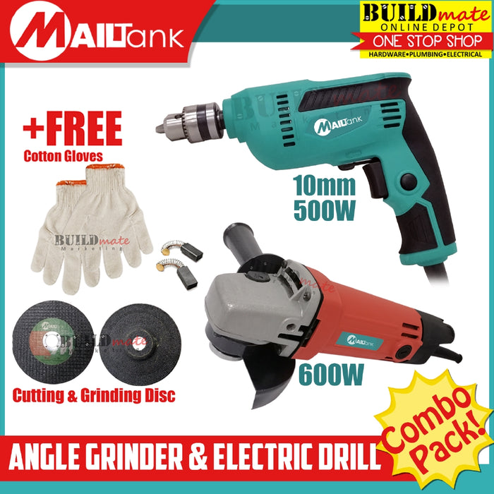 TRIPLE DEALS! COMPACT IGBT Inverter Welding Machine MMA-250 + MAILTANK Angle Grinder & Drill