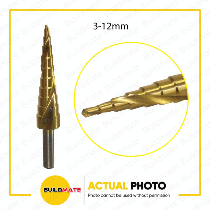HOTECHE 4PCS/SET HSS Step Drill Bit Set HTC-501055 •BUILDMATE•