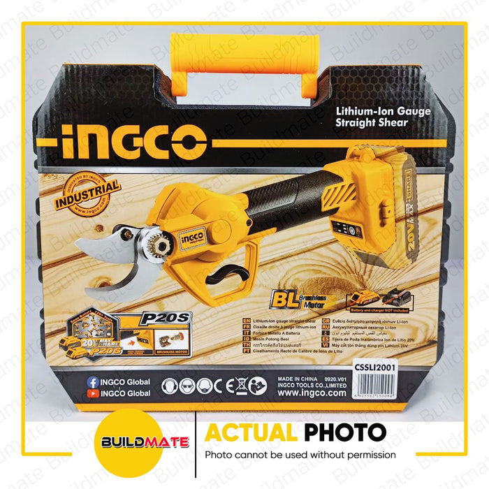 INGCO Lithium-Ion Cordless Gauge Straight Shear 20V CSSLI2001 •BUILDMATE• ICPT