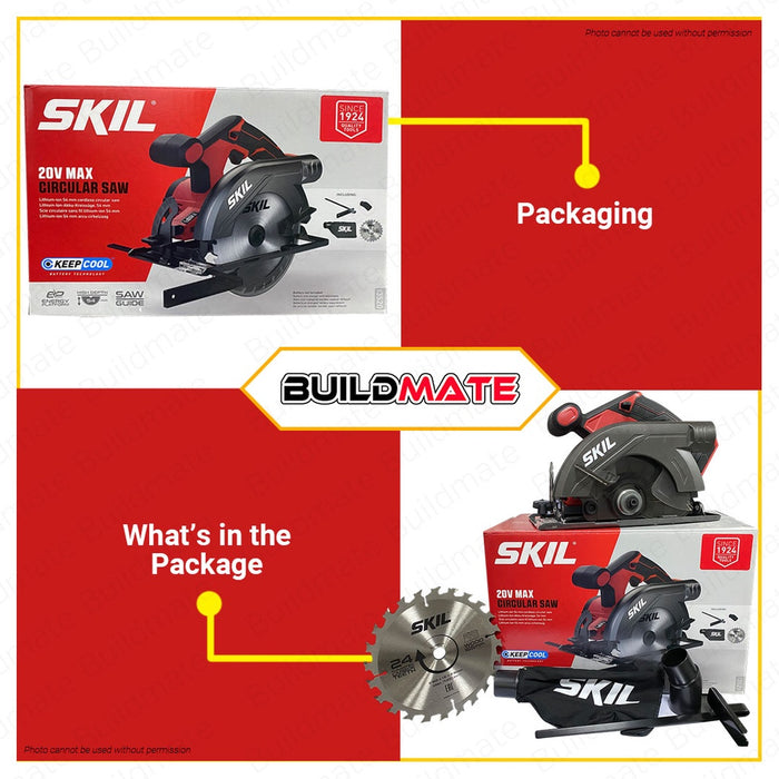SKIL Cordless Circular Saw 20V with 1pc Blade SW1E3520CA BARE UNIT ONLY •BUILDMATE•