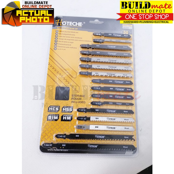 Hoteche Jigsaw Blade 30PCS/SET HSS HCS BIM HM 621003