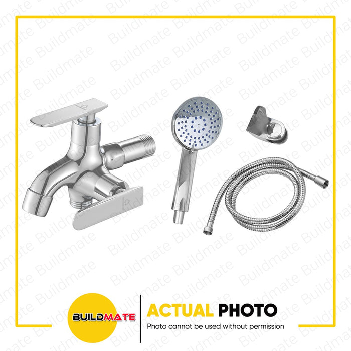 WATERHOUSE by POWERHOUSE Telephone Shower Set with Straight Handle 2 Way Brass Faucet PHWH
