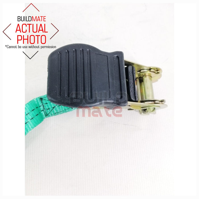 HOYOMA 1" x 15FT Ratchet Tie Down 2PCS with Black Hook 38010005 •BUILDMATE• HYMHT