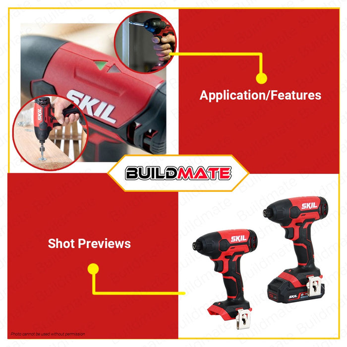 SKIL Cordless Impact Drill/Driver 20V BL SD1E3210CA BARE UNIT ONLY •BUILDMATE•