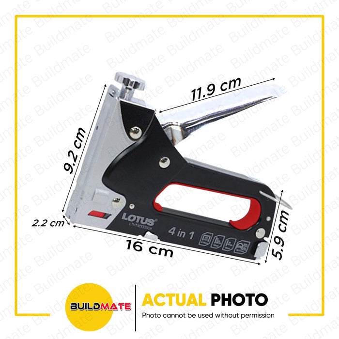 BUILDMATE Lotus 4in1 Staple Gun Tacker with Staple Wire Stapler Gun LTHT4000SGX / LTHT400SGX - LHT