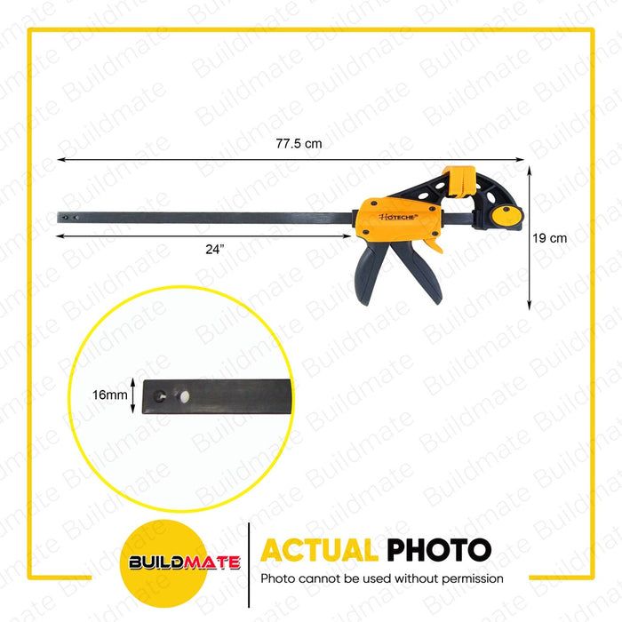 HOTECHE Quick Ratchet Bar Clamp 24 x 63mm  290706 •BUILDMATE•