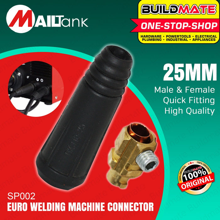 MAILTANK SH309 25mm2 Euro Welding Machine Connector Adaptor Male Black SP002 AUTHENTIC •BUILDMATE•