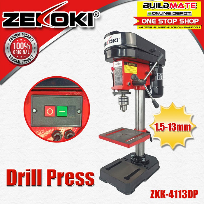 ZEKOKI 5 Speed Drill Press 1.5-13mm ZKK-4113DP •BUILDMATE•