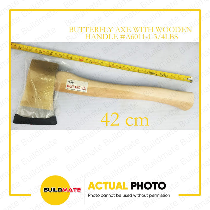 BUTTERFLY Taiwan Axe with Wooden Handle 1-1/2 LBS  1-3/4LBS  2LBS SOLD PER PIECE •BUILDMATE•