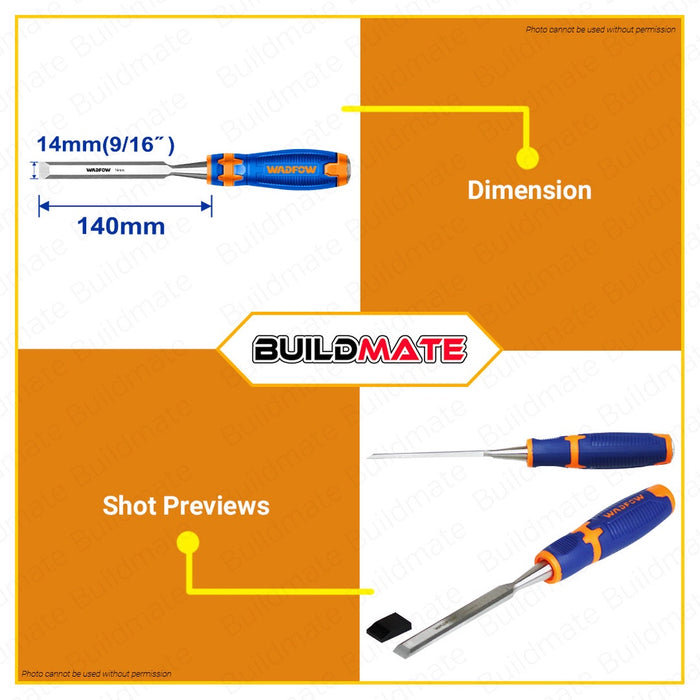 WADFOW Wood Chisel 6mm 9mm 12mm 14mm 16mm 19mm 22mm 25mm [SOLD PER PIECE] •BUILDMATE• WHT
