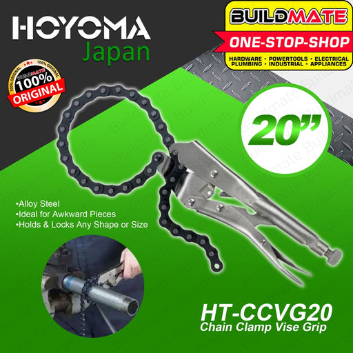 HOYOMA JAPAN Chain Clamp Vise Grip 20" inches HT-CCVG20 100% ORIGINAL / AUTHENTIC •BUILDMATE• HYMHT
