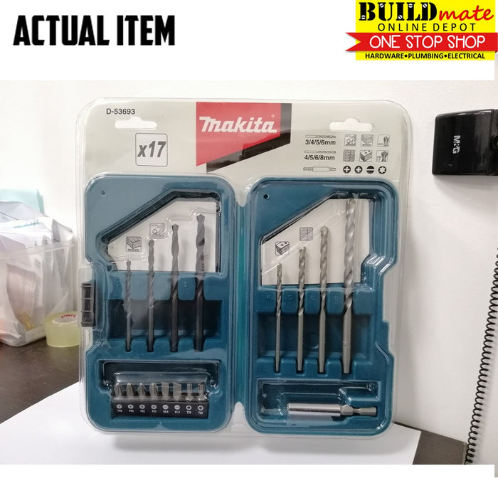 MAKITA Original Drill Bit 17PCS/SET W/Case D-53693 •BUILDMATE• 