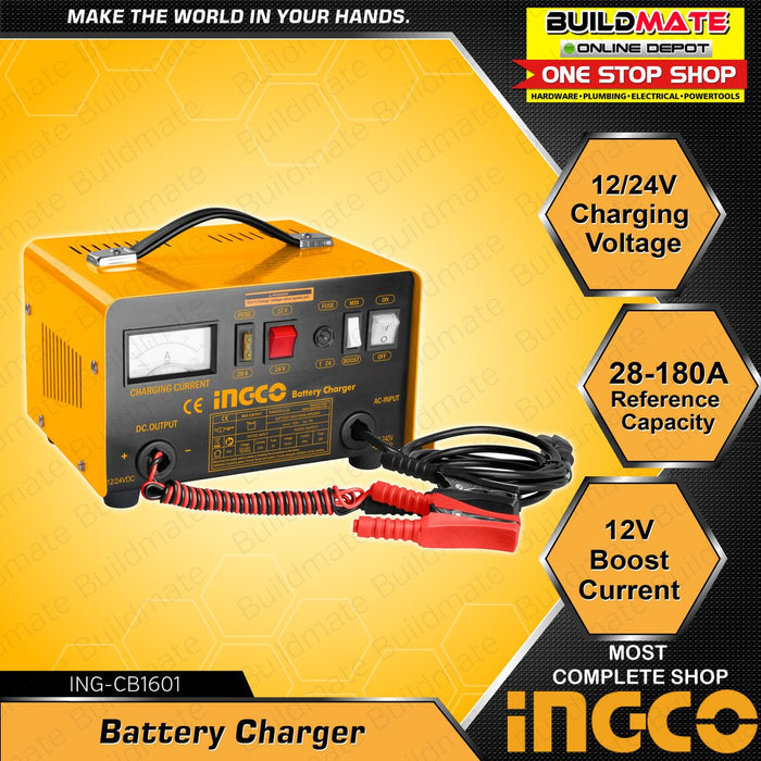 INGCO Battery Charger ING-CB1601 •BUILDMATE• IPT