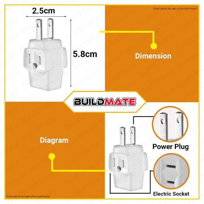 OMNI Triple Cube Adapter 6A 250V WCA-003 •BUILDMATE•