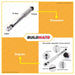 HOTECHE Adjustable Torque Wrench with Case 1/4" Cr-V HTC-200401 100% ORIGINAL •BUILDMATE•