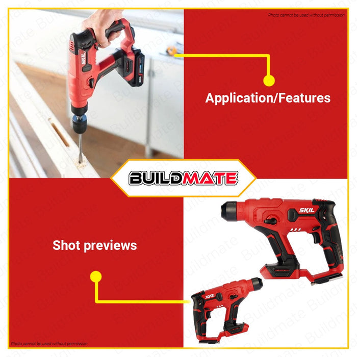 SKIL Cordless Rotary Hammer 20V RH1E3810CA BARE UNIT ONLY •BUILDMATE•