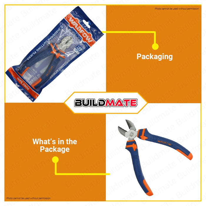 WADFOW Diagonal Cutting Pliers 6" Inch 160mm | 7" Inch 180mm [SOLD PER PIECE] •BUILDMATE• WHT