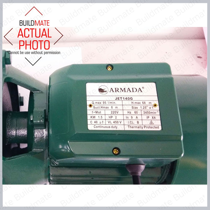ARMADA 2HP Self Priming Jet Pump 1500W JET140G •BUILDMATE•