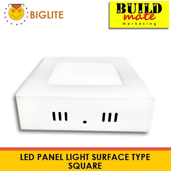 BIGLITE LED Panel Light Surface Type SQUARE DAY LIGHT | WARM WHITE SOLD PER PIECE •BUILDMATE•