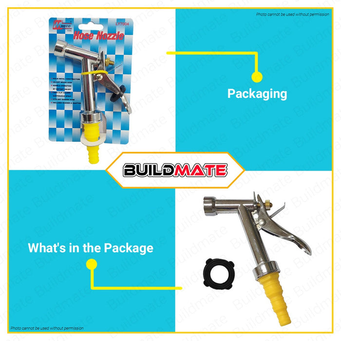 MECO Heavy Duty Brass Inside Aqua Water Garden Sprayer Hose Gun with Anti-Drip Silicon Gasket Seal