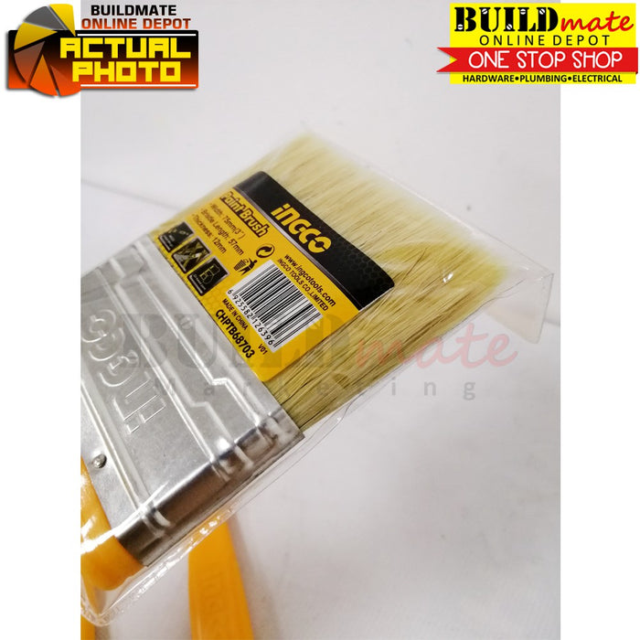 INGCO Paint Brush Plastic Handle for Oil-Based Paint 1"|1.5"|2"|3"|4" SOLD PER PIECE •BUILDMATE• IHT