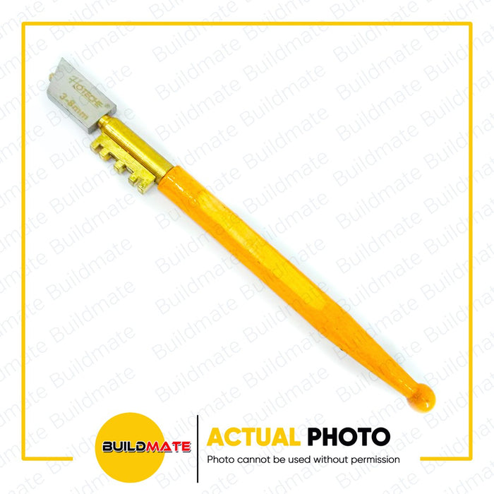 HOTECHE Wood Handle Diamond Glass Cutter Blade 423001 •BUILDMATE•