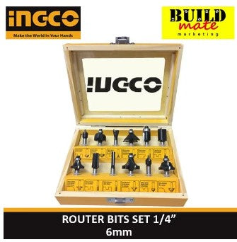 INGCO PACK Laminate Router / Trimmer & Ingco Router Bits 1/4 +FREE Tap ...