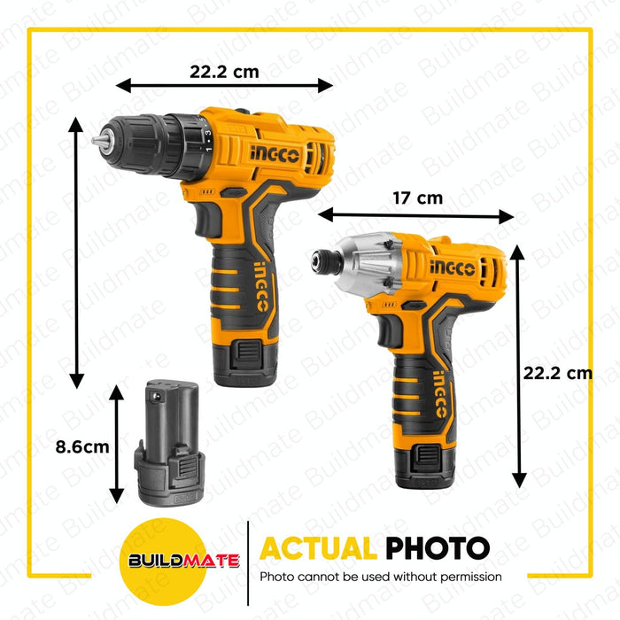 INGCO Lithium-Ion Cordless Drill and Driver 12V CKLI1201 •BUILDMATE• ICPT