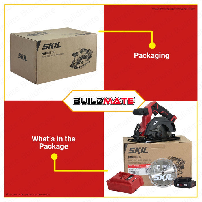 SKIL Cordless Circular Saw 12V with Battery and Charger CR5418C-10 •BUILDMATE•