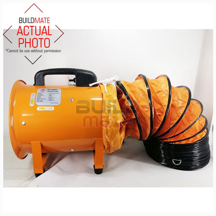 COMPACT 10" Portable Axial Fan Industrial Air Blower Ventilator CPV-375 (WITH 5M Hose) •BUILDMATE•