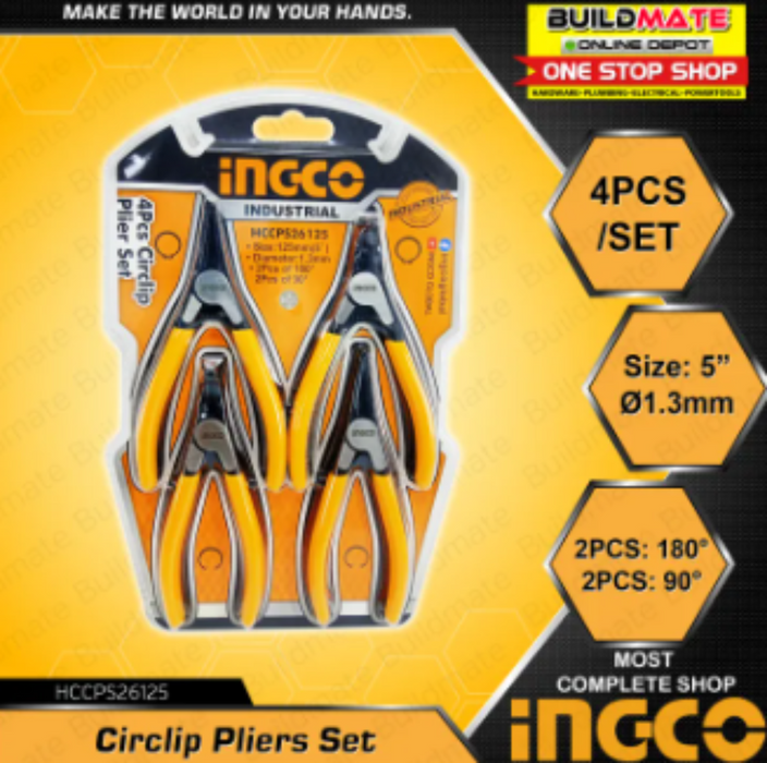 Pinces circlips ingco 4pcs - Ingco