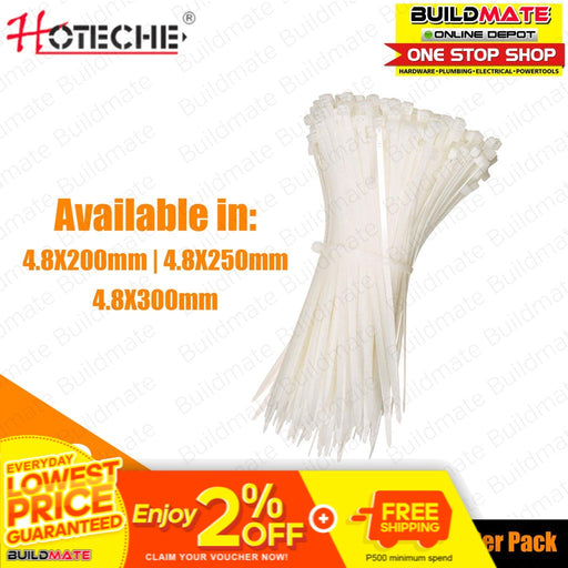 HOTECHE Nylon Cable Tie 100PCS/PACK •BUILDMATE•