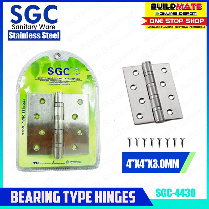 S.G.C. Stainless Steel Bearing Type Hinges SOLD IN PAIR •BUILDMATE•