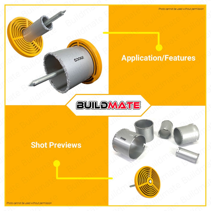 INGCO Carbide Gritted Hole Saw Set AKCH0071 •BUILDMATE• IHT