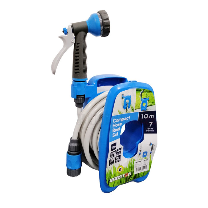 CRESTON Wall Mount Compact Garden Hose Reel Set 10m C-3810