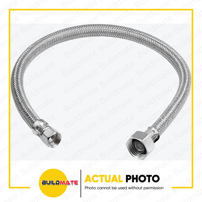 WATERHOUSE by POWERHOUSE Flexible Hose with Brass Nut For Lavatory Stainless 304 SOLD PER PIECE