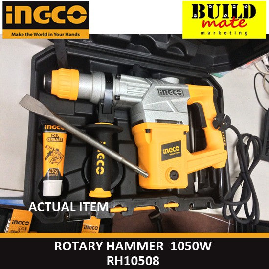 INGCO SDS Rotary Hammer Drill 1050W RH10508 +FREE TAPEMEASURE •BUILDMATE• IPT