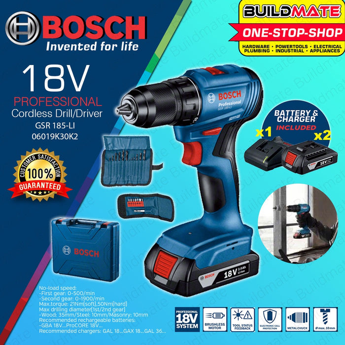 Bosch Professional Lithium Ion Li-Ion Cordless Drill Driver GSR