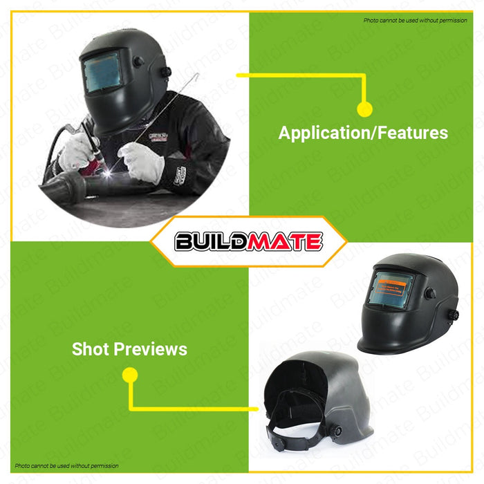 GREENFIELD Welding Helmet Mask Auto Darkening 08-03-20100 •BUILDMATE•
