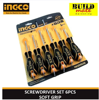 INGCO Screwdriver 6PCS/SET HKSD0628  •BUILDMATE• IHT