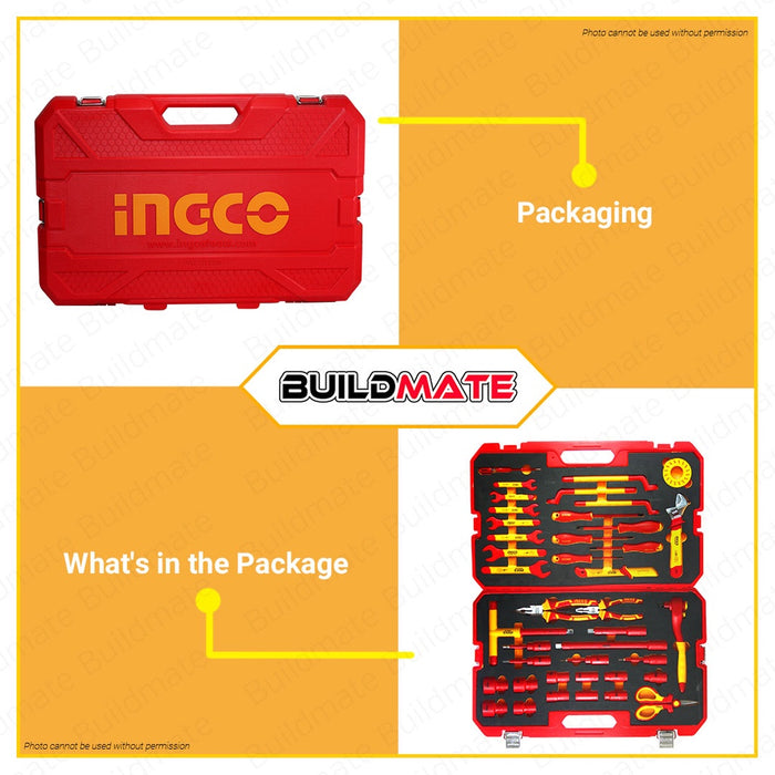 INGCO 41 PCS Insulated Hand Tools Set HKITH4101 ORIGINAL 1000V VDE/GS Certification •BUILDMATE• IHT